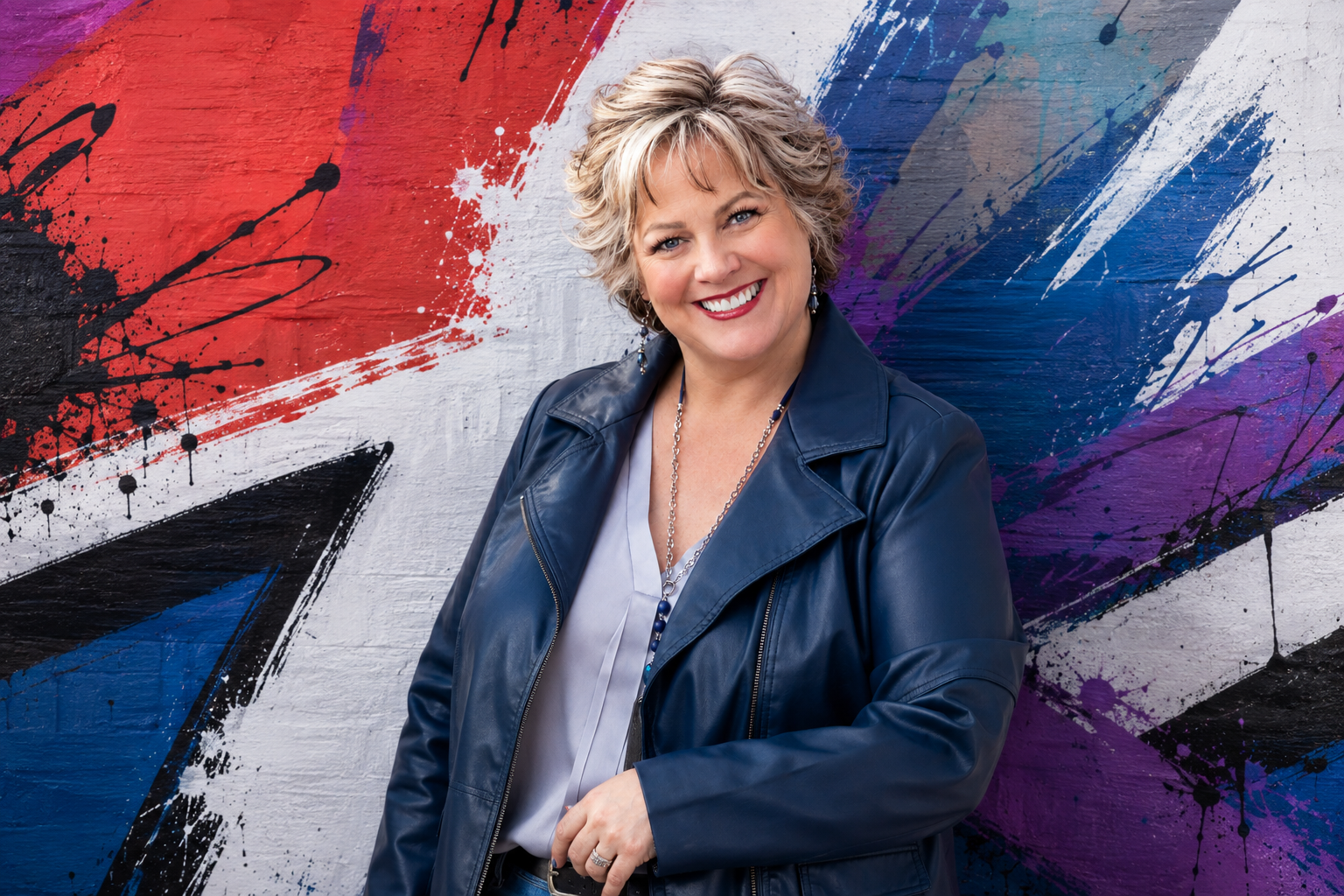 Dr. Lauran Star — Graffiti background portrait
